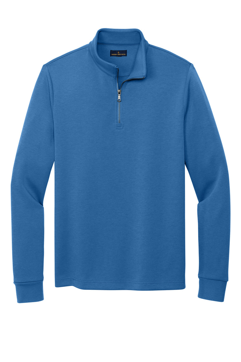 Brooks Brothers Double-Knit 1/4-Zip - Charter Blue