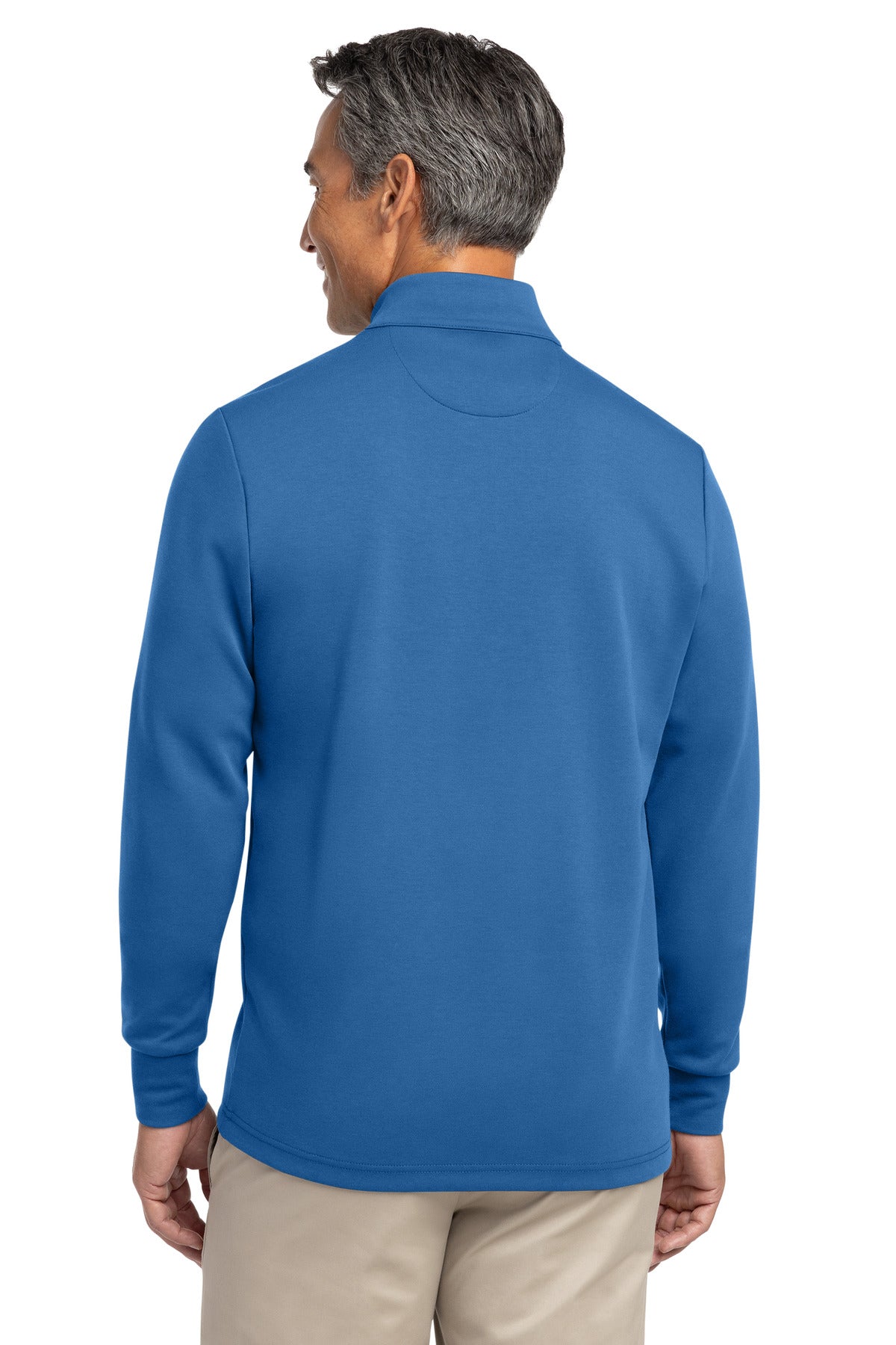 Brooks Brothers Double-Knit 1/4-Zip - Charter Blue