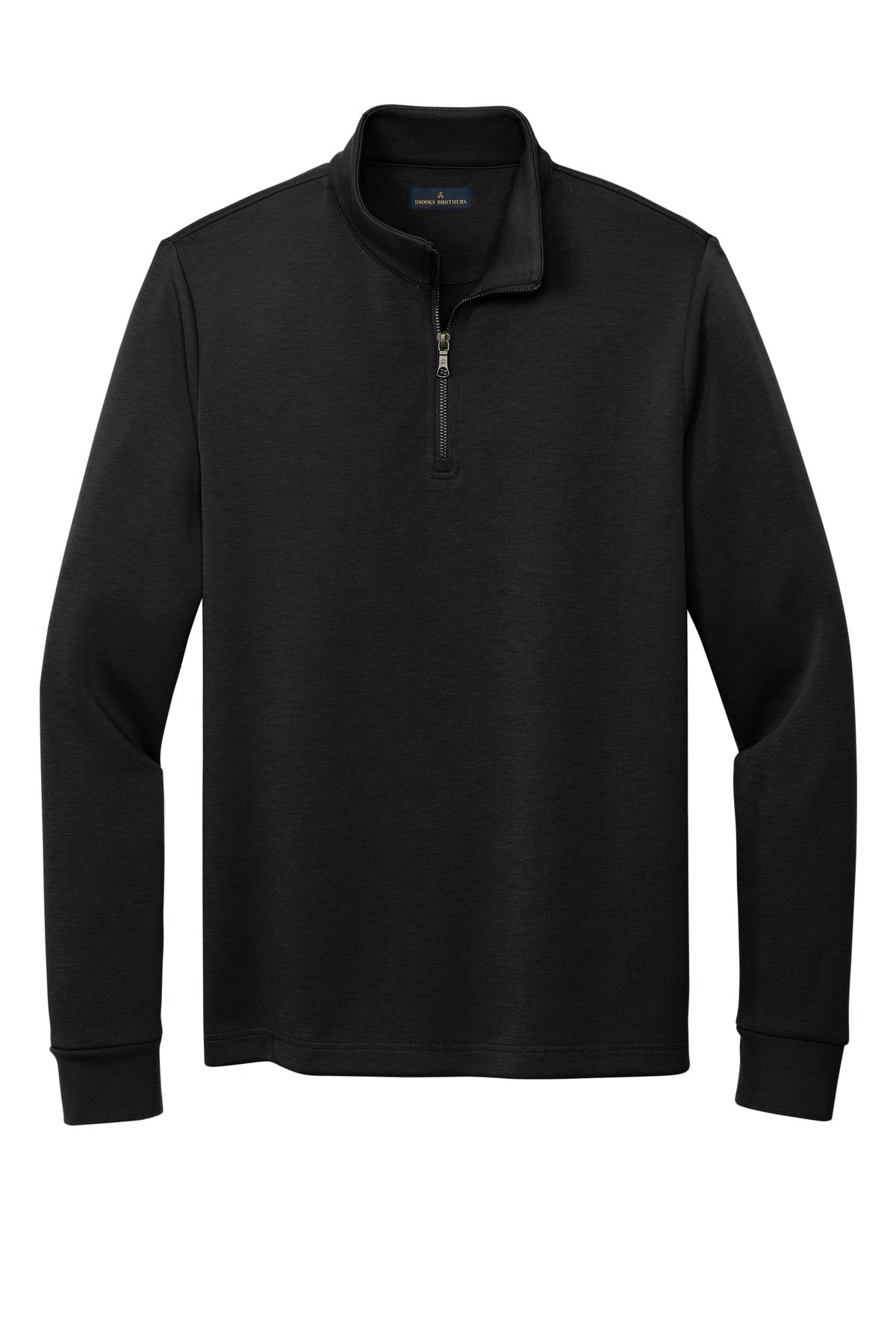 Brooks Brothers Double-Knit 1/4-Zip - Deep Black