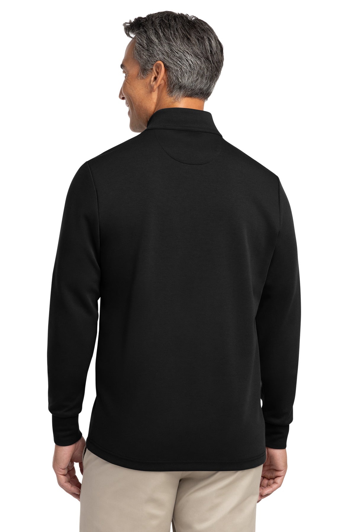 Brooks Brothers Double-Knit 1/4-Zip - Deep Black