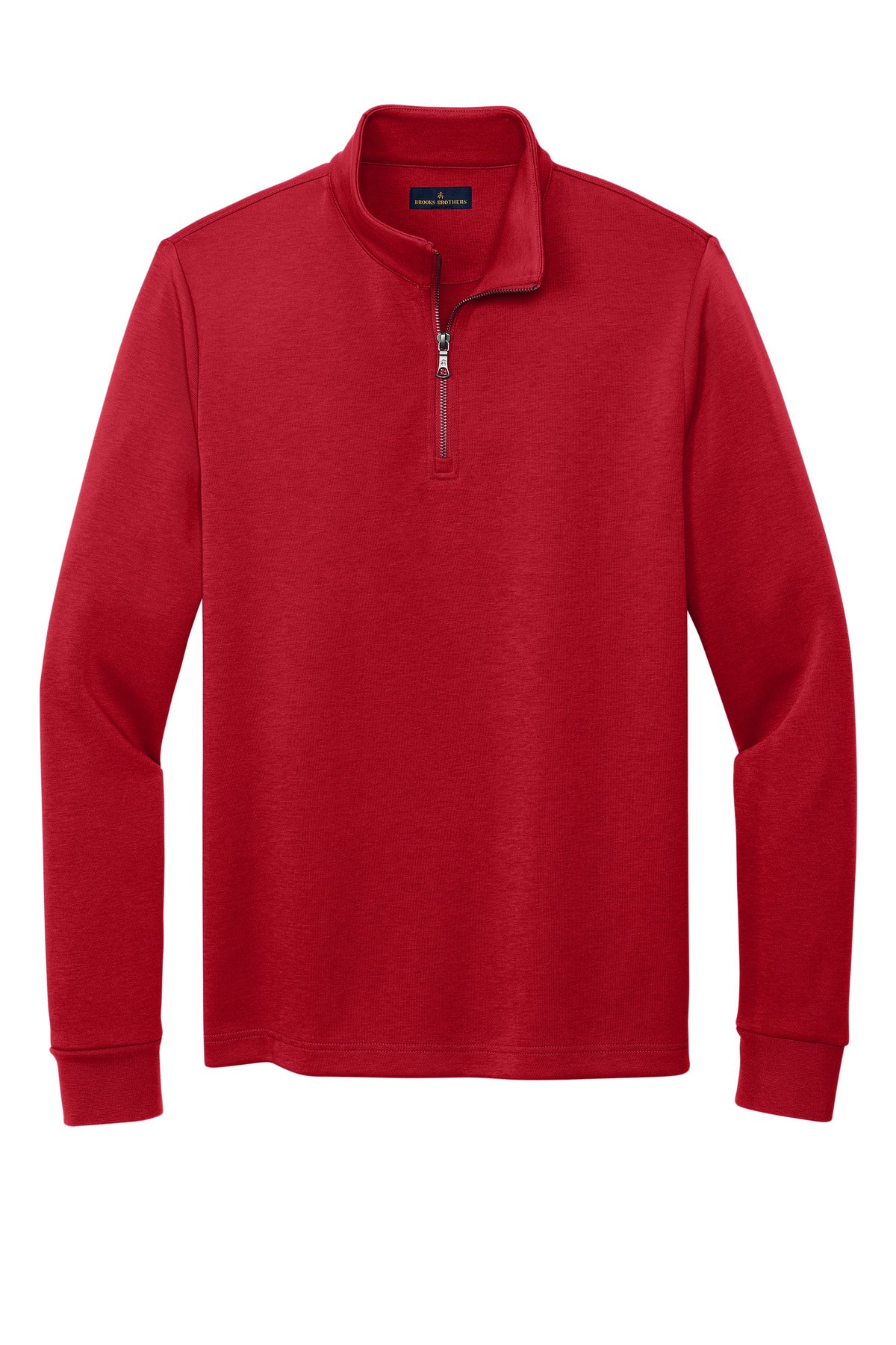 Brooks Brothers Double-Knit 1/4-Zip - Rich Red