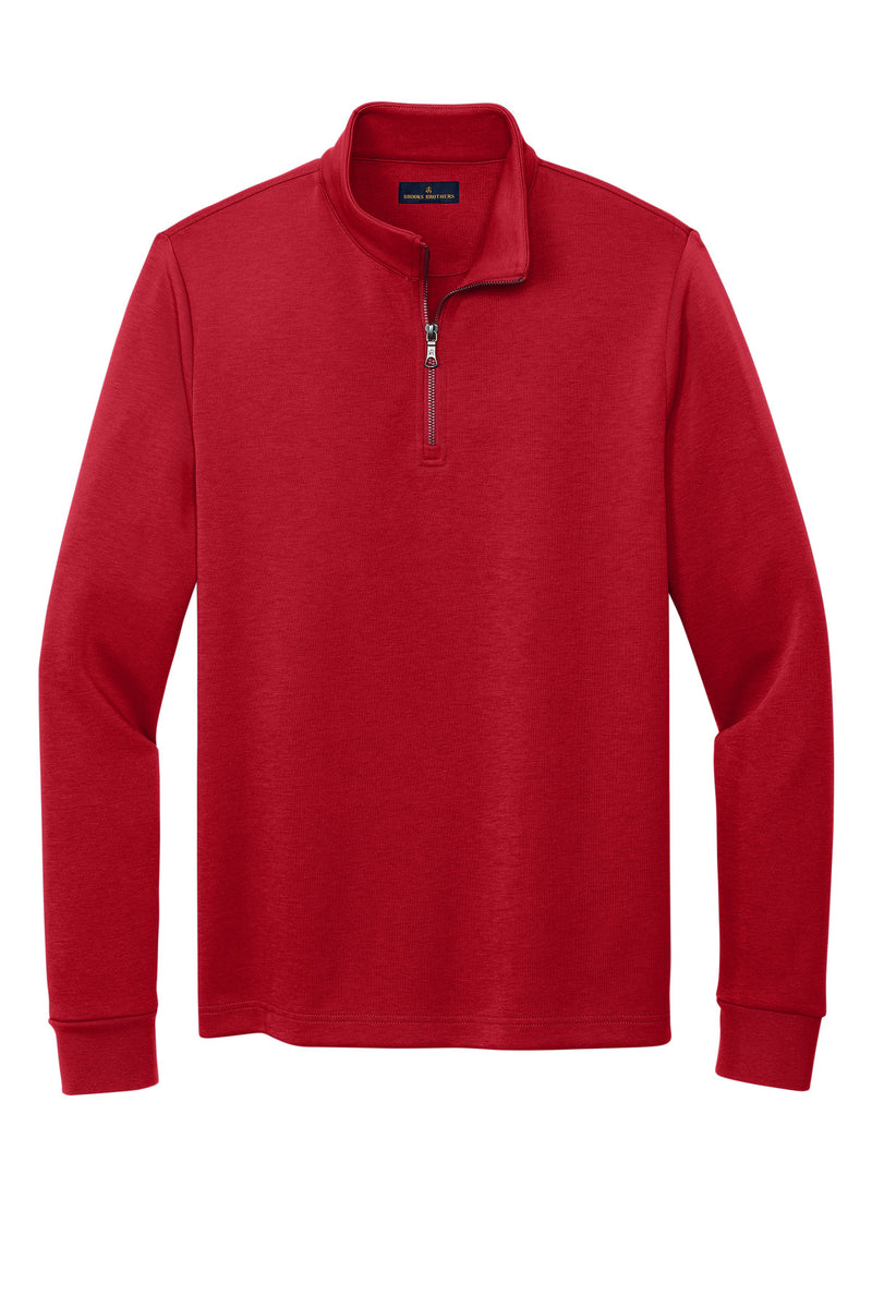 Brooks Brothers Double-Knit 1/4-Zip - Rich Red