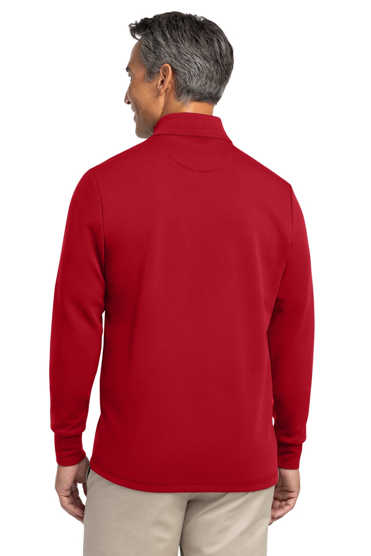 Brooks Brothers Double-Knit 1/4-Zip - Rich Red