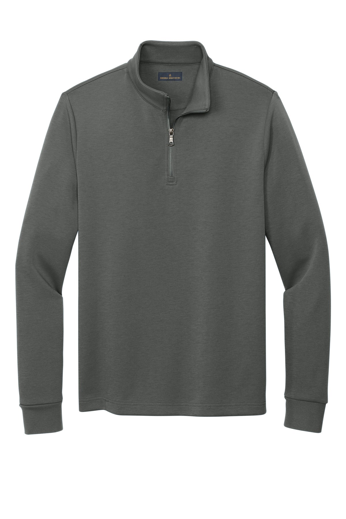Brooks Brothers Double-Knit 1/4-Zip - Windsor Grey