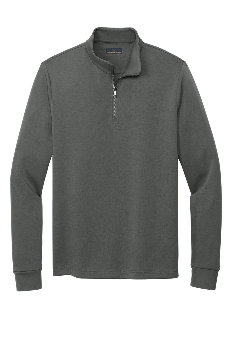 Brooks Brothers Double-Knit 1/4-Zip - Windsor Grey