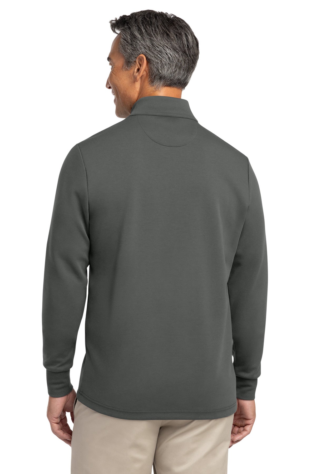 Brooks Brothers Double-Knit 1/4-Zip - Windsor Grey