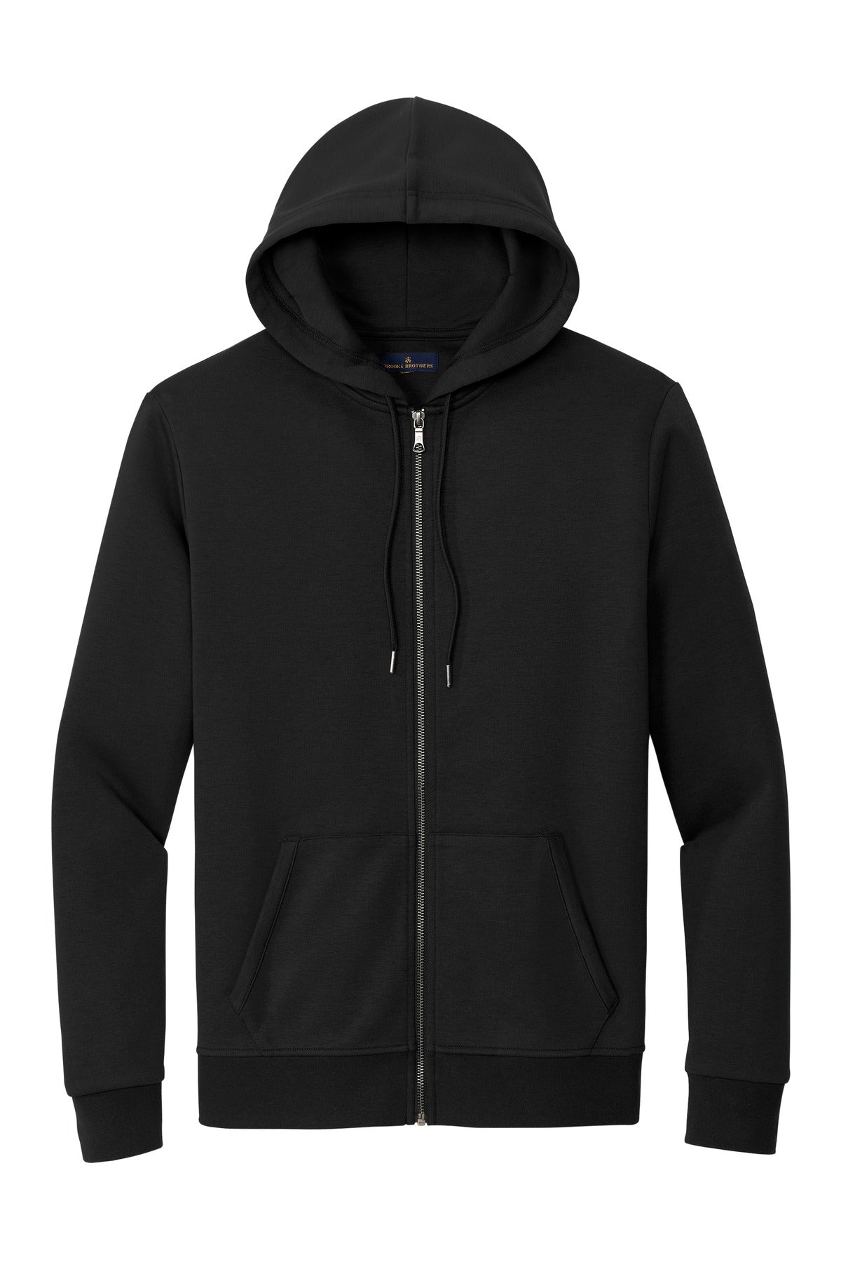 Brooks Brothers Double-Knit Full-Zip Hoodie - Deep Black