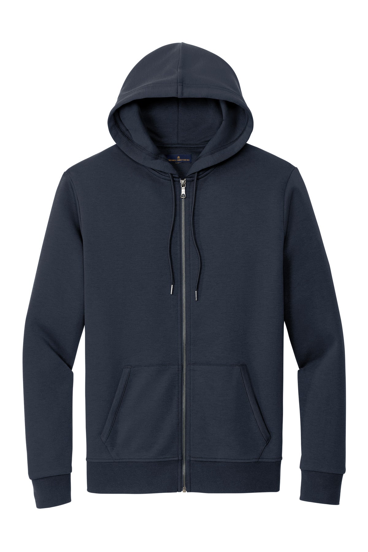 Brooks Brothers Double-Knit Full-Zip Hoodie - Night Navy