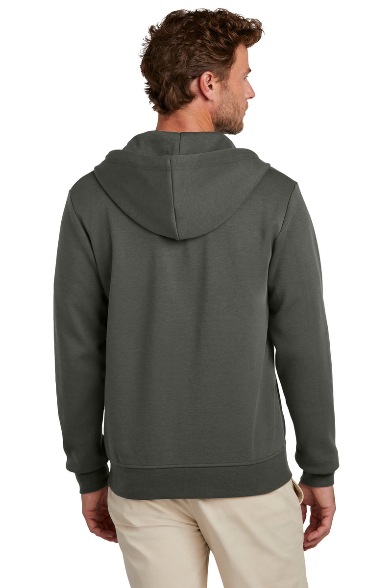 Brooks Brothers Double-Knit Full-Zip Hoodie - Windsor Grey