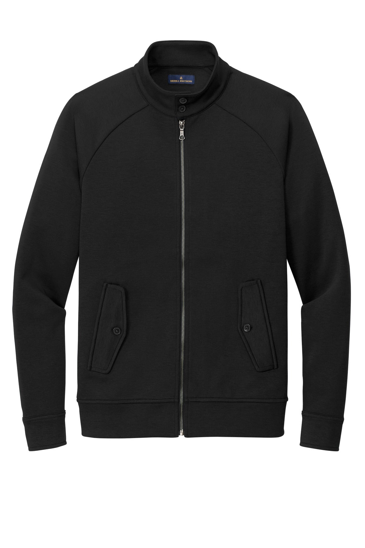 Brooks Brothers Double-Knit Full-Zip - Deep Black