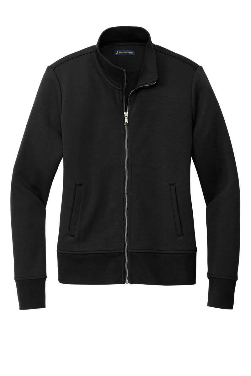Brooks Brothers Women's Double-Knit Full-Zip - Deep Black