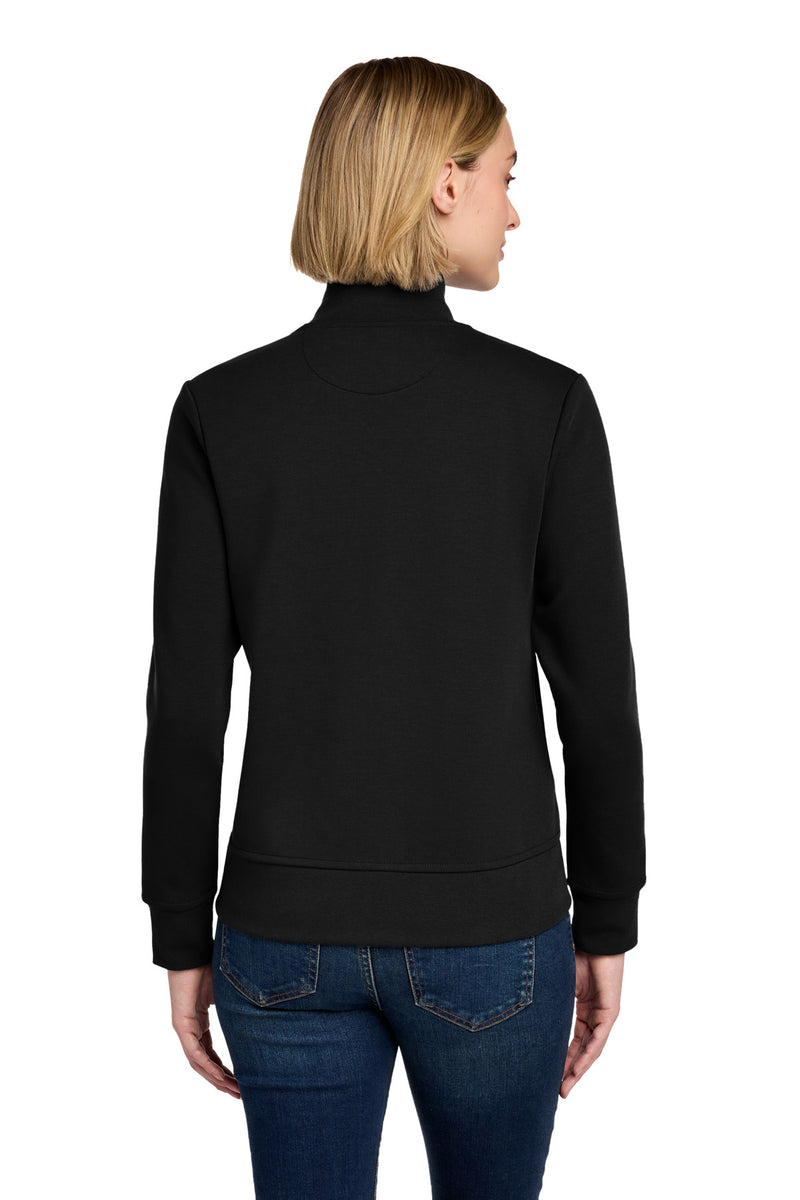 Brooks Brothers Women's Double-Knit Full-Zip - Deep Black