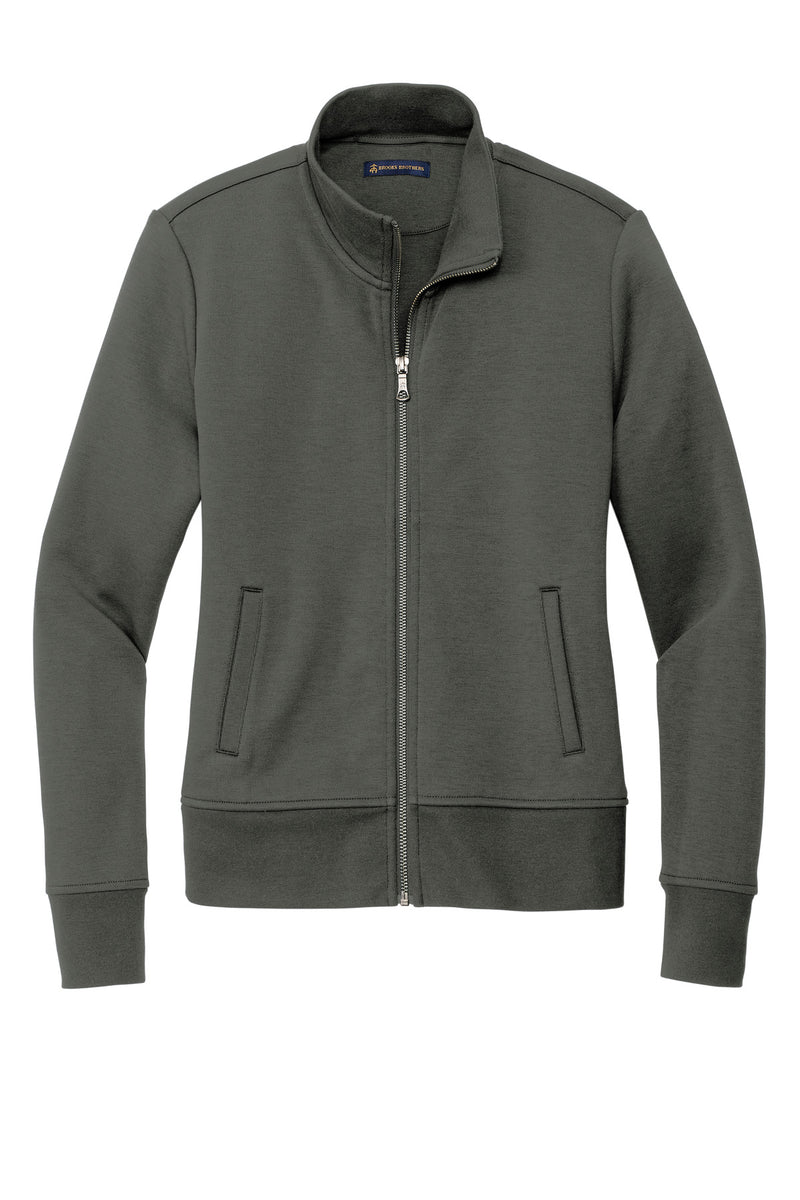 Brooks Brothers Women's Double-Knit Full-Zip - Windsor Grey