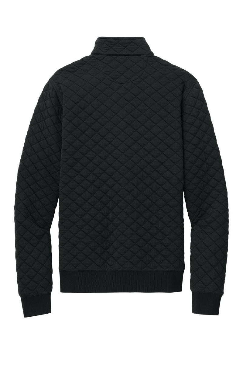 Brooks Brothers Diamond Quilt 1/4-Zip - Deep Black