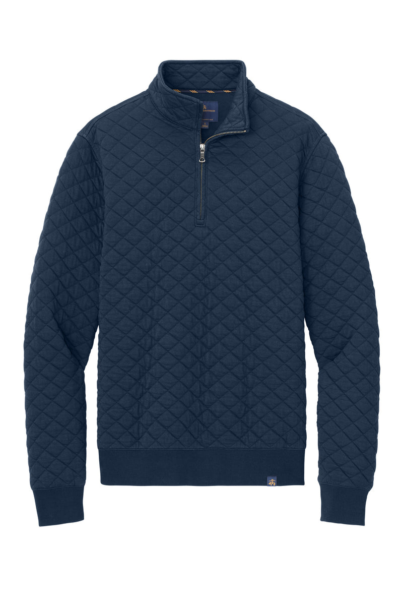 Brooks Brothers Diamond Quilt 1/4-Zip - Navy Blazer