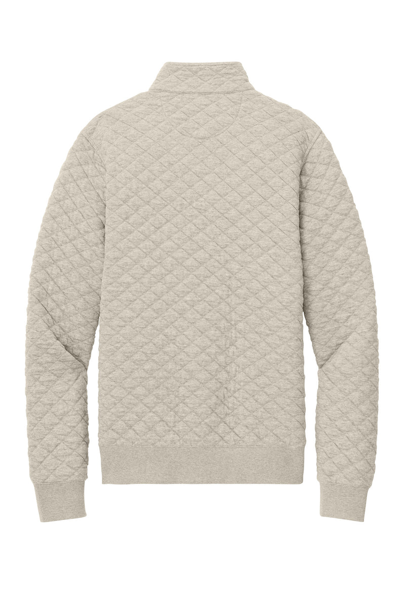 Brooks Brothers Diamond Quilt 1/4-Zip - Oatmeal Heather