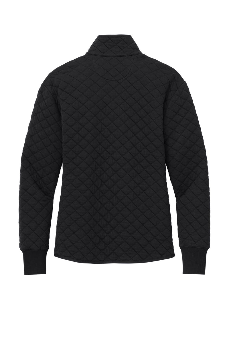 Brooks Brothers Women's Diamond Quilt Full-Zip - Deep Black