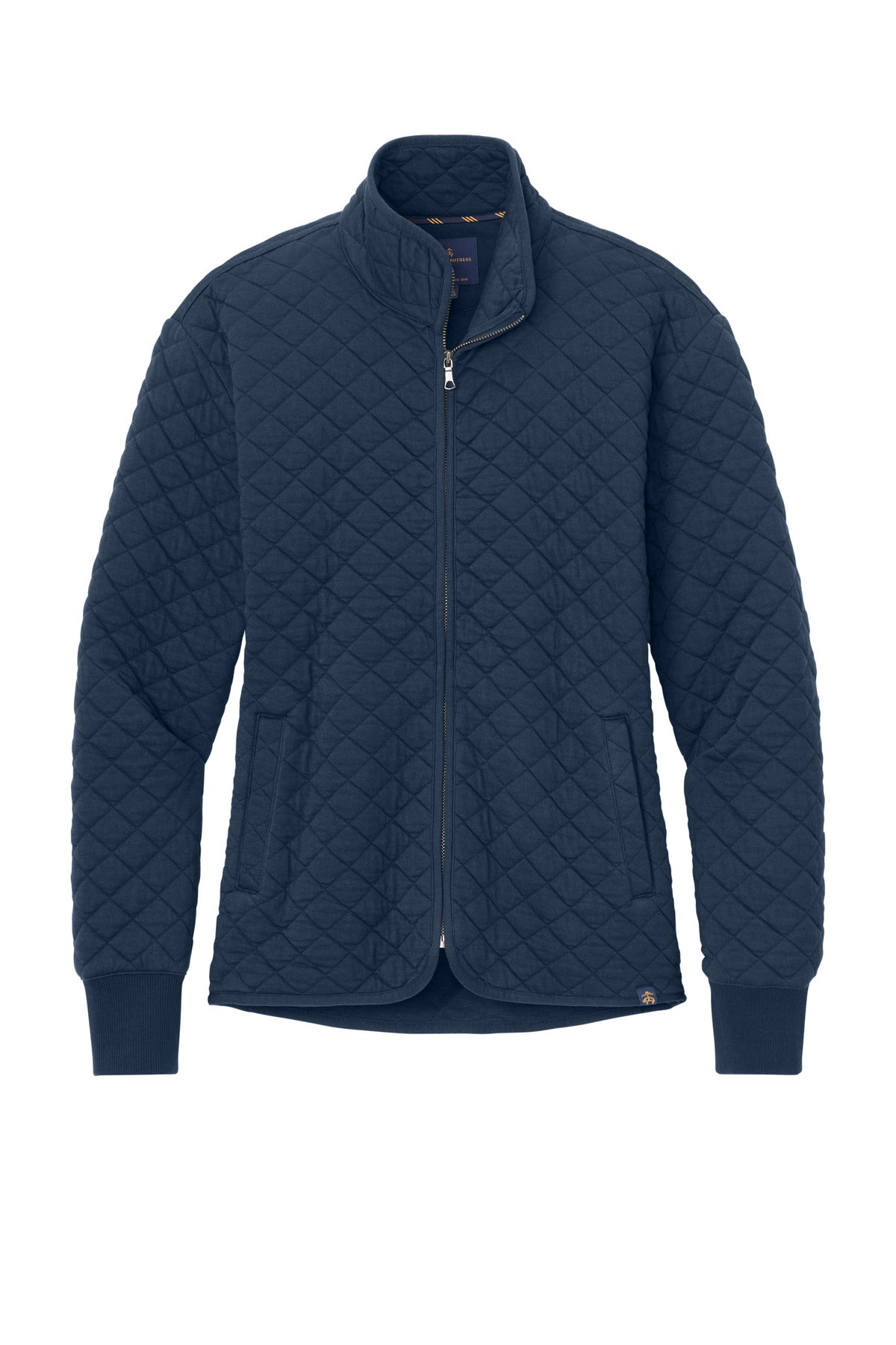 Brooks Brothers Women's Diamond Quilt Full-Zip - Navy Blazer