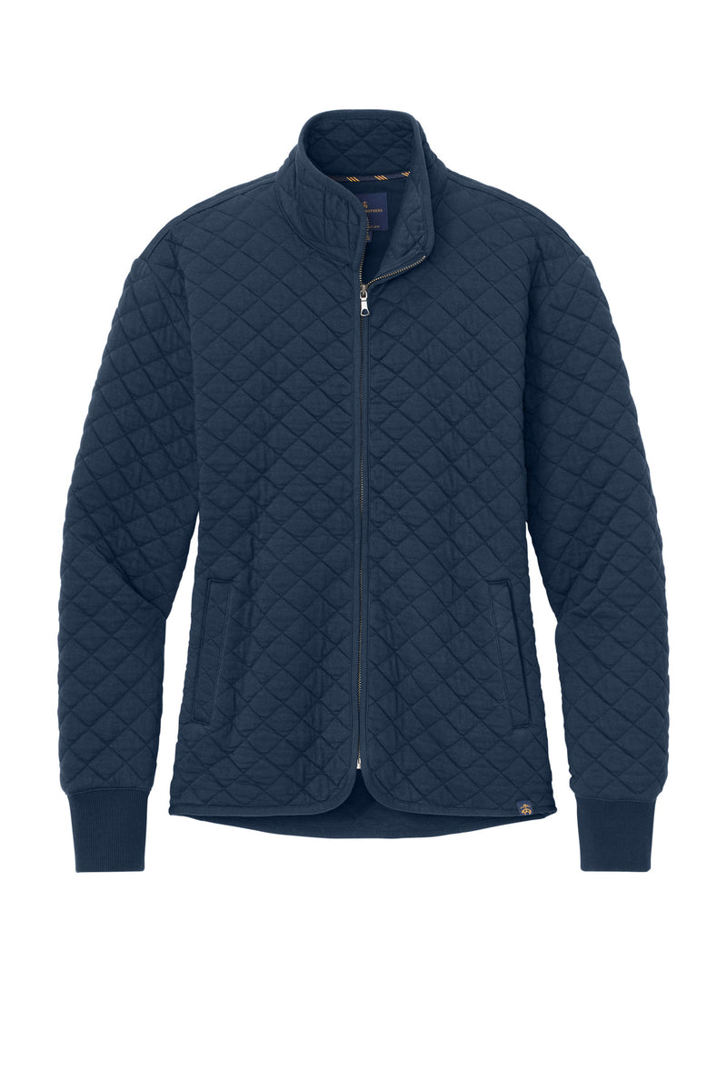 Brooks Brothers Women's Diamond Quilt Full-Zip - Navy Blazer