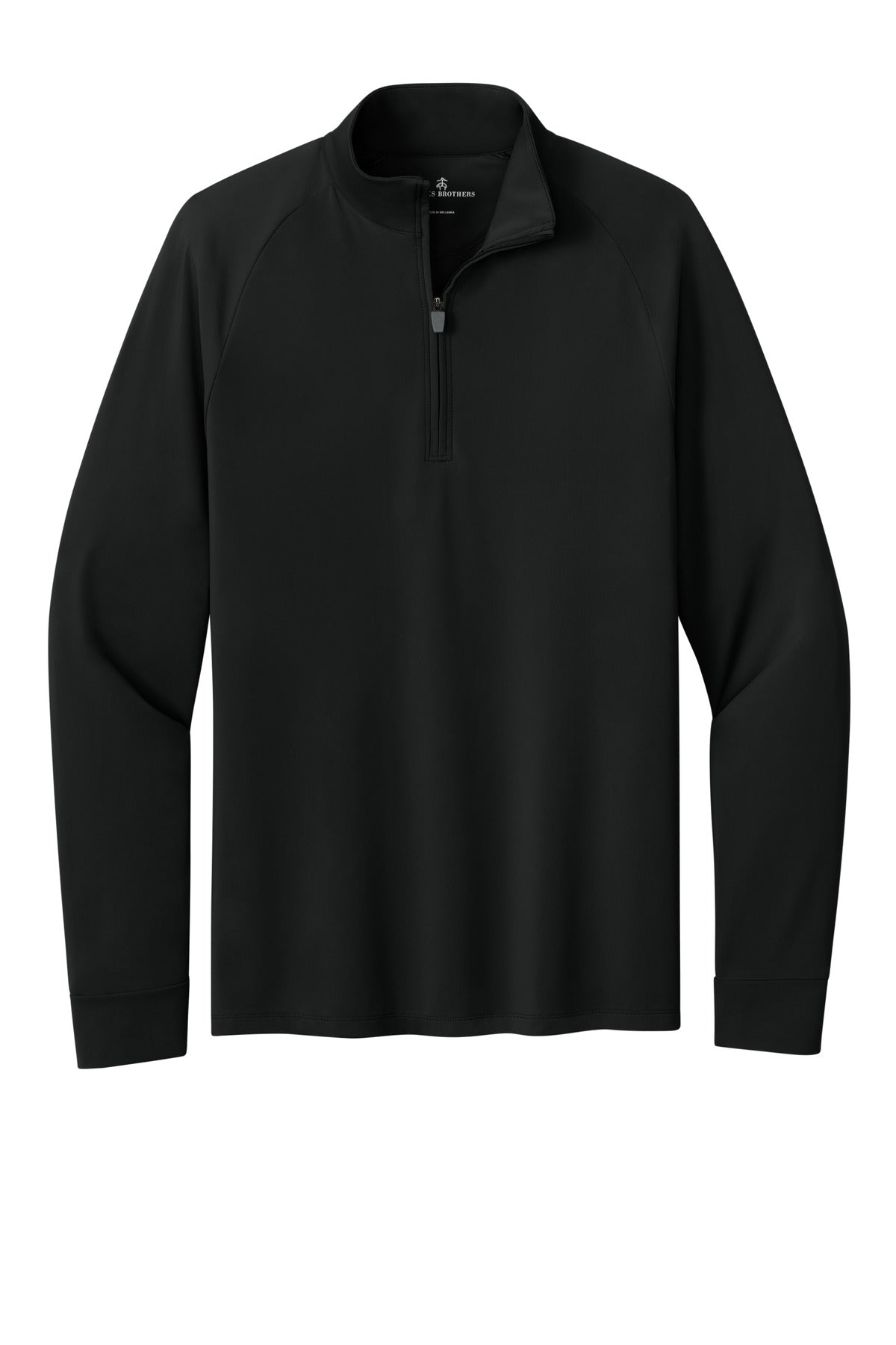 Brooks Brothers Luxe Performance 1/4-Zip - Deep Black