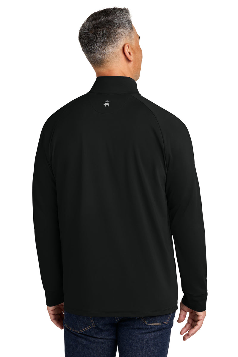 Brooks Brothers Luxe Performance 1/4-Zip - Deep Black