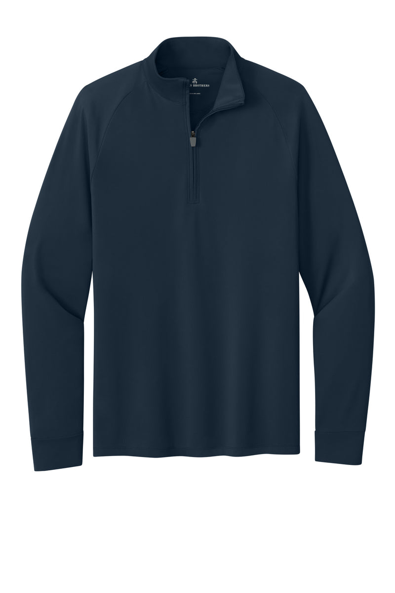 Brooks Brothers Luxe Performance 1/4-Zip - Navy Blazer