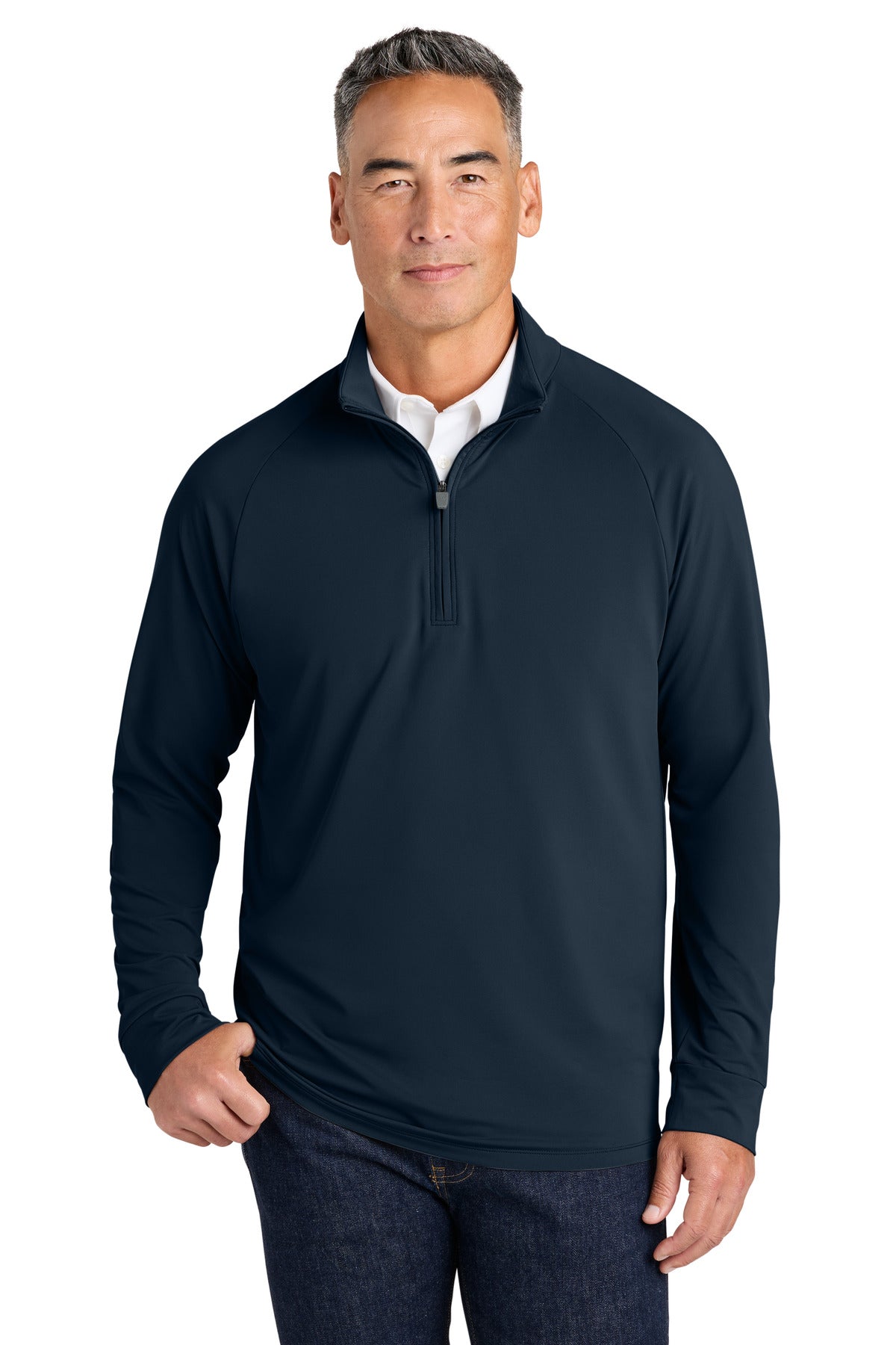 Brooks Brothers Luxe Performance 1/4-Zip - Navy Blazer
