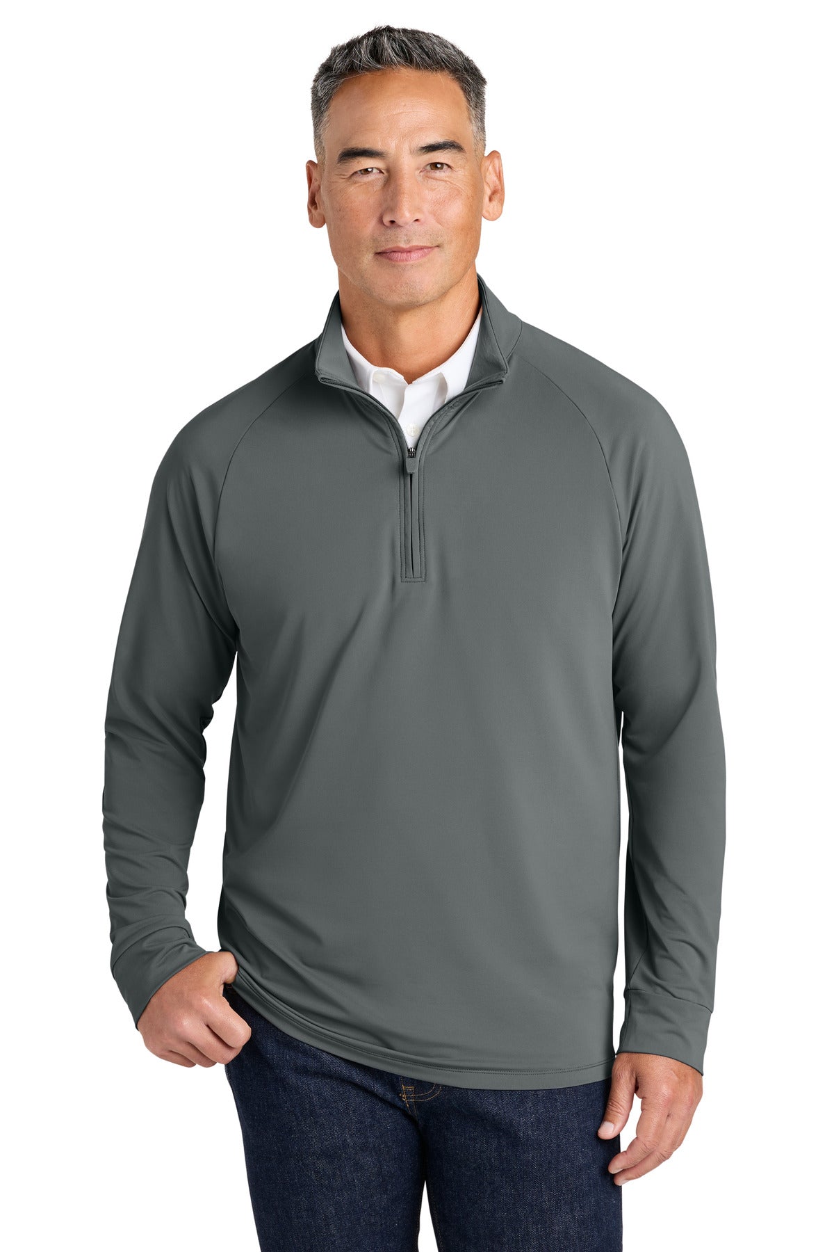 Brooks Brothers Luxe Performance 1/4-Zip - Shadow Grey