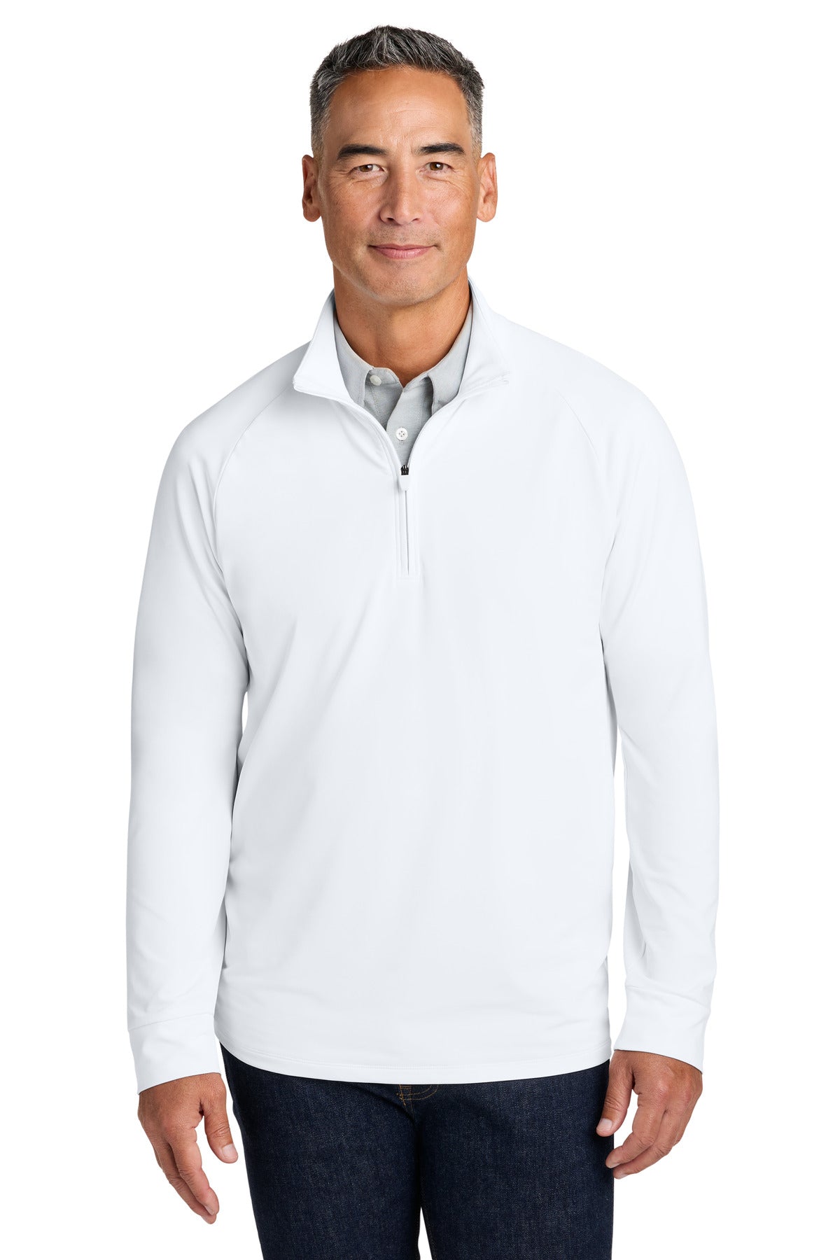 Brooks Brothers Luxe Performance 1/4-Zip - White