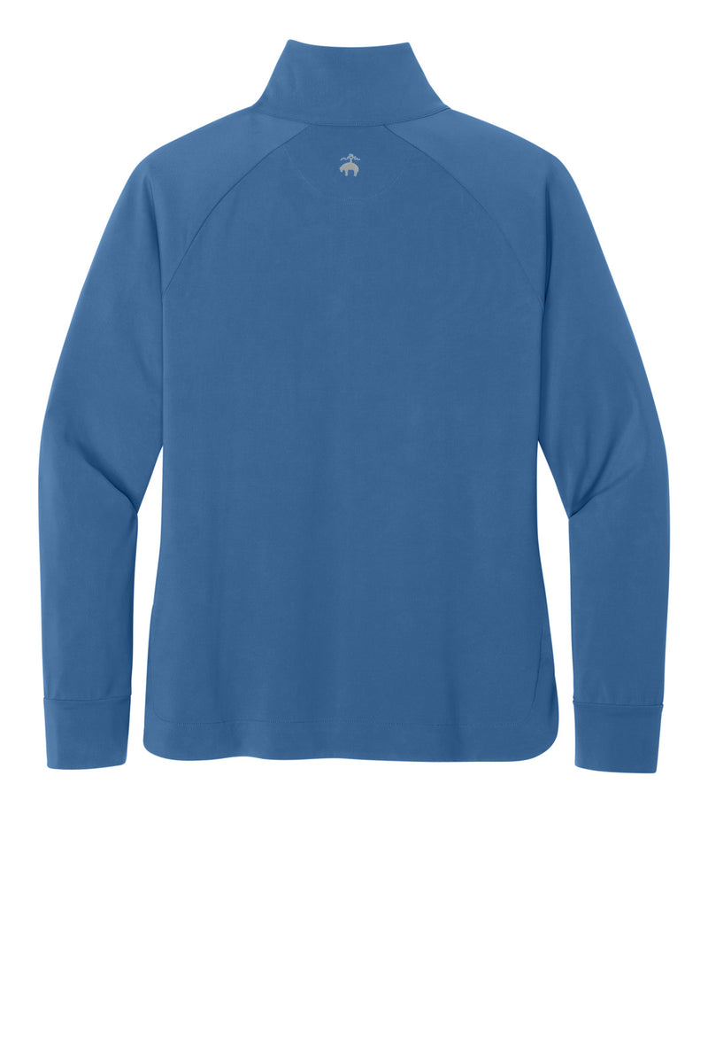 Brooks Brothers Women's Luxe Performance 1/4-Zip - Charter Blue