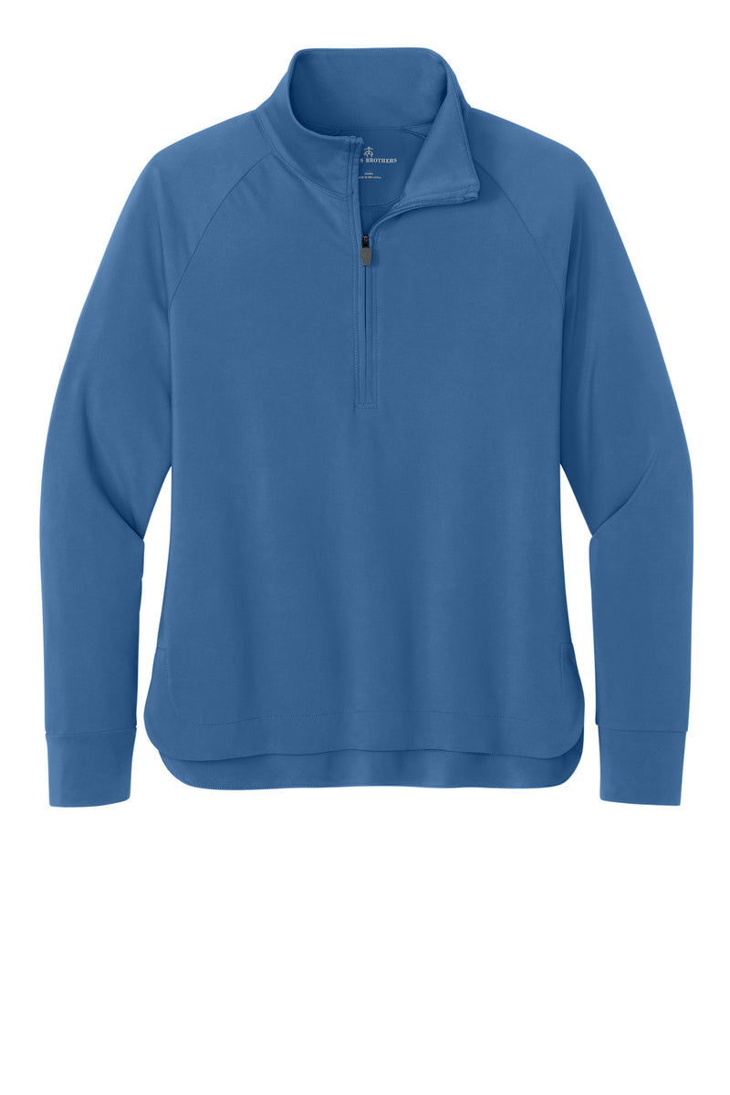Brooks Brothers Women's Luxe Performance 1/4-Zip - Charter Blue