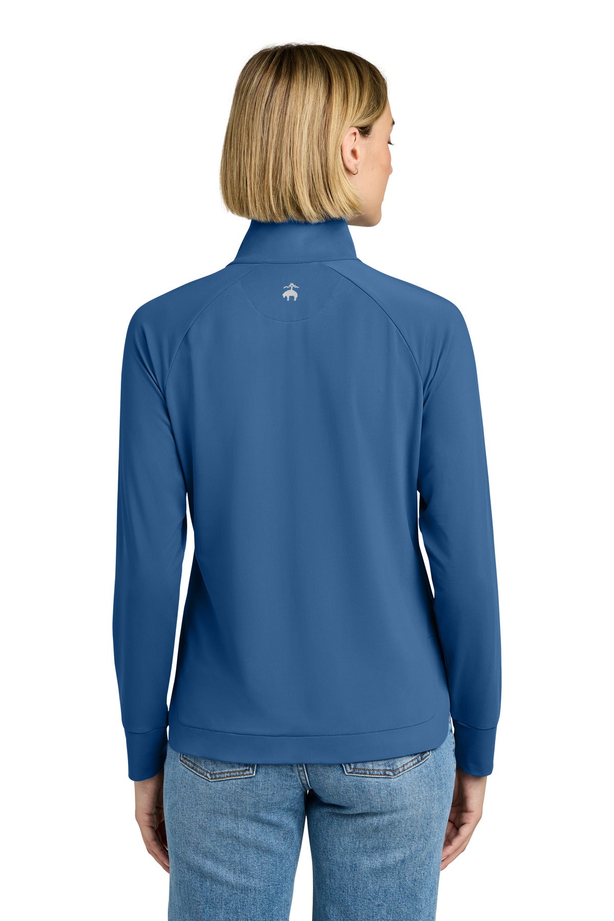 Brooks Brothers Women's Luxe Performance 1/4-Zip - Charter Blue