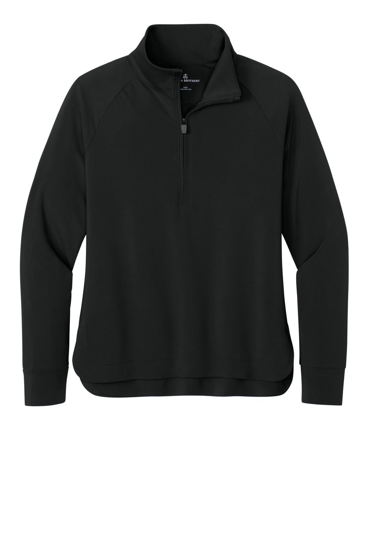 Brooks Brothers Women's Luxe Performance 1/4-Zip - Deep Black