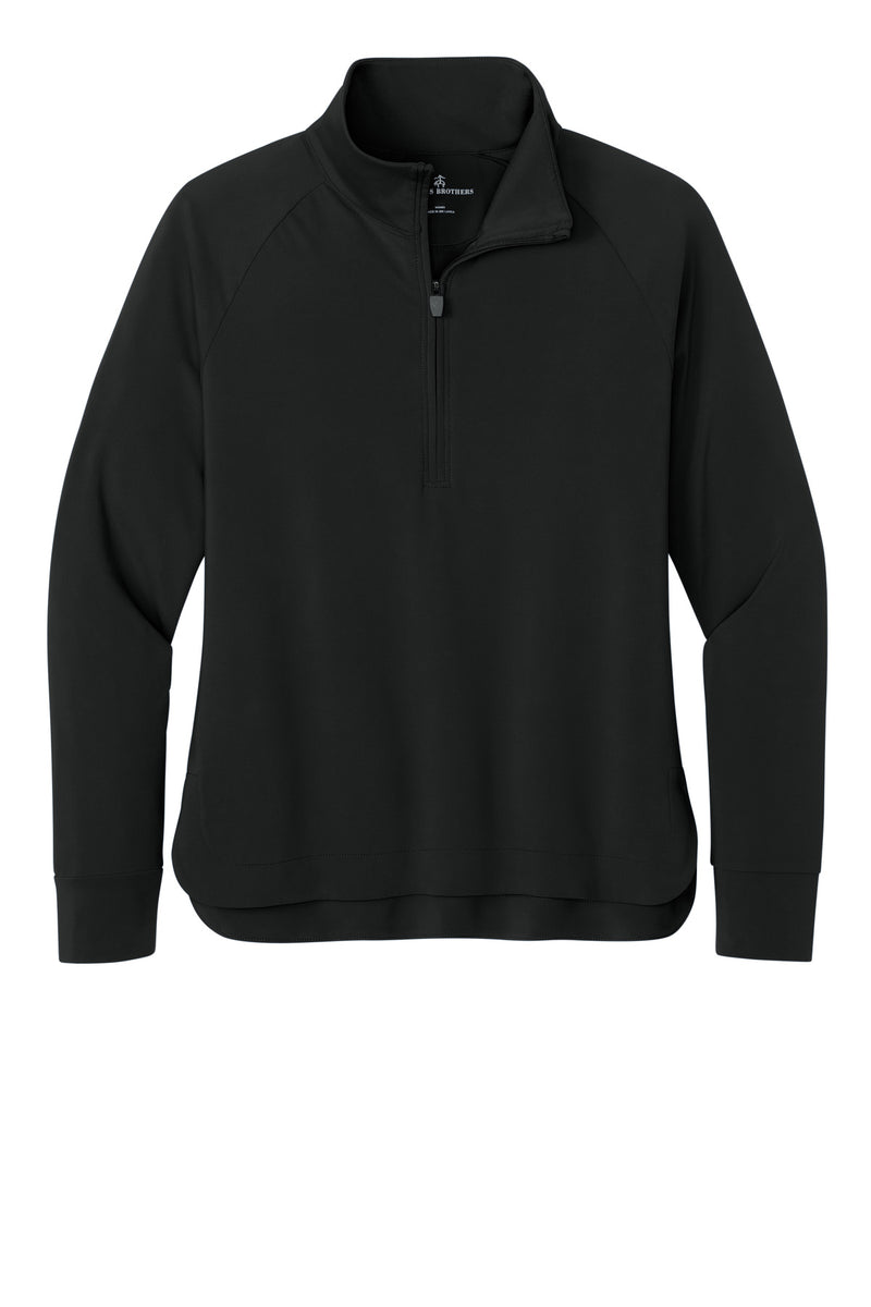Brooks Brothers Women's Luxe Performance 1/4-Zip - Deep Black