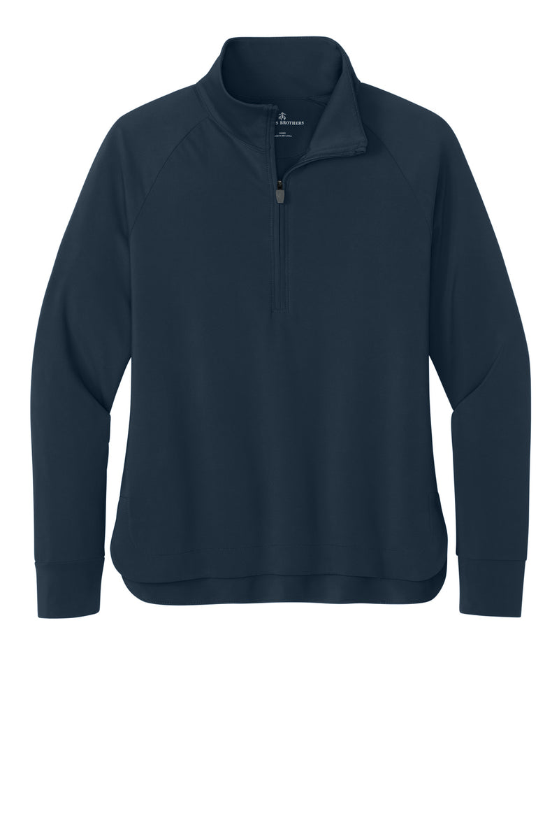 Brooks Brothers Women's Luxe Performance 1/4-Zip - Navy Blazer