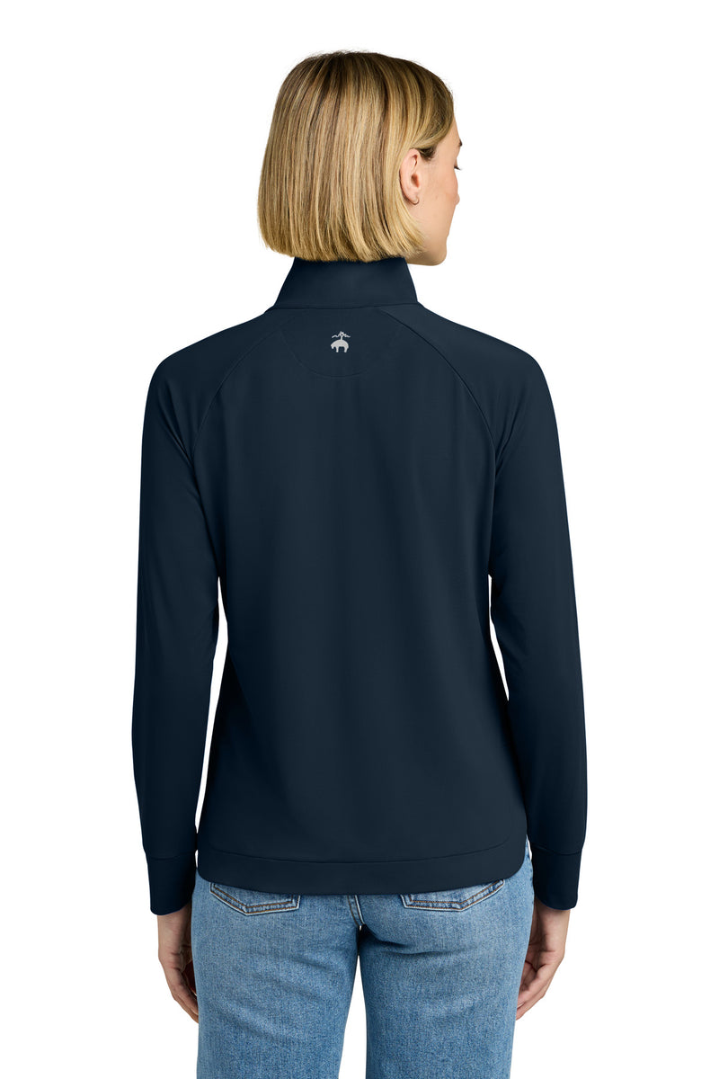 Brooks Brothers Women's Luxe Performance 1/4-Zip - Navy Blazer
