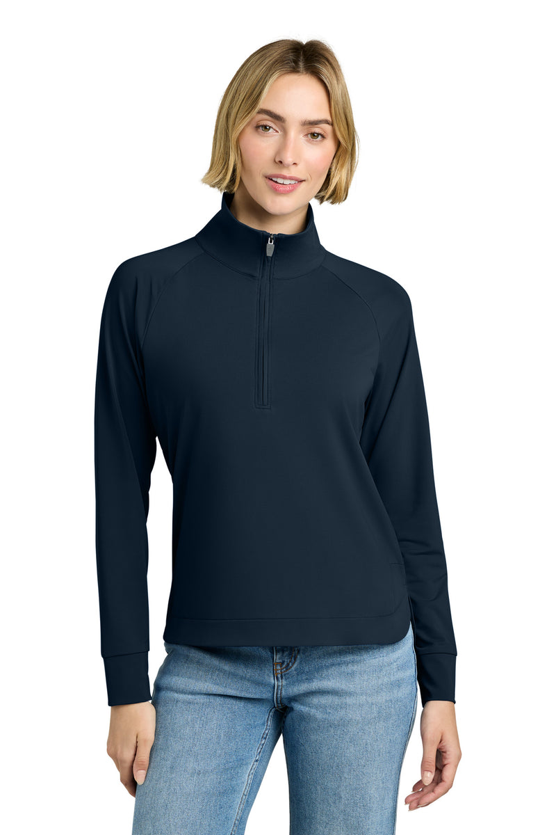 Brooks Brothers Women's Luxe Performance 1/4-Zip - Navy Blazer
