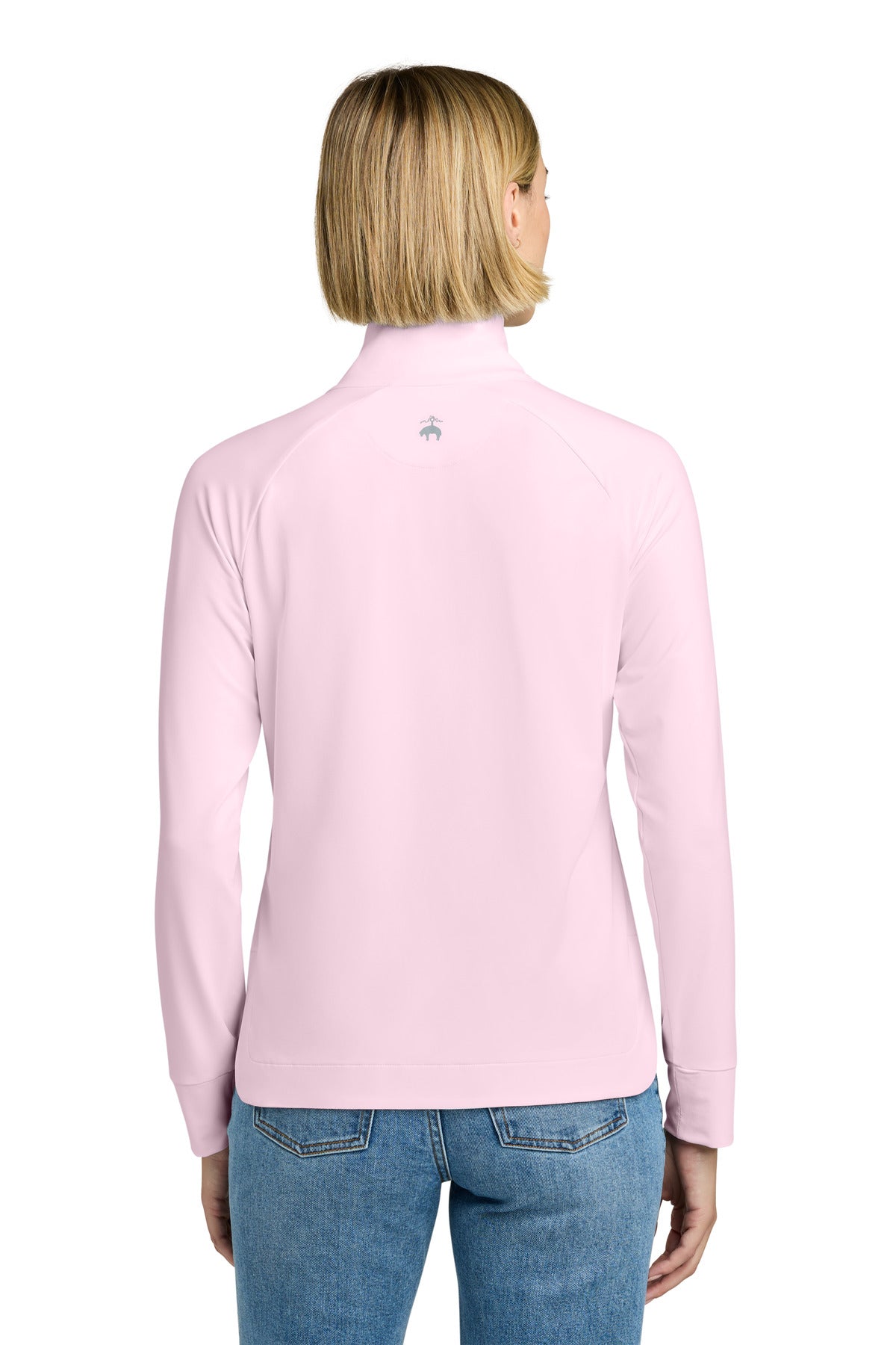 Brooks Brothers Women's Luxe Performance 1/4-Zip - Pearl Pink