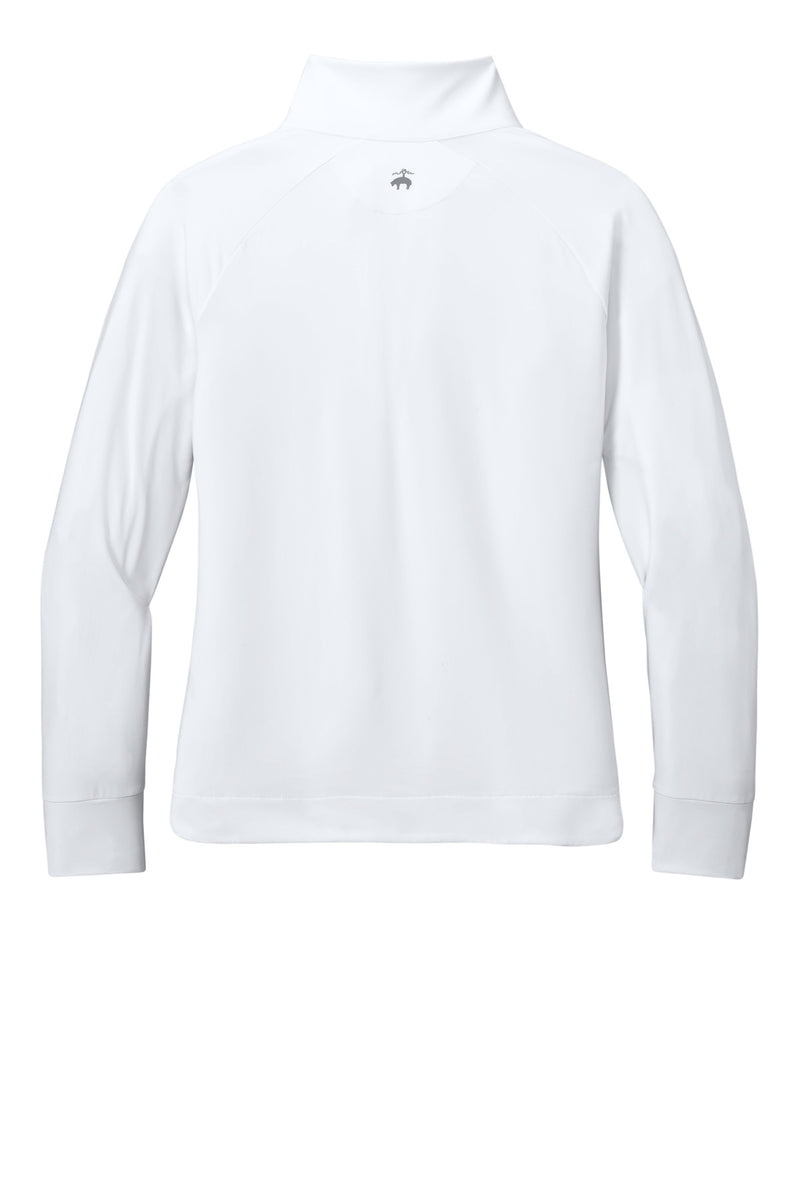 Brooks Brothers Women's Luxe Performance 1/4-Zip - White