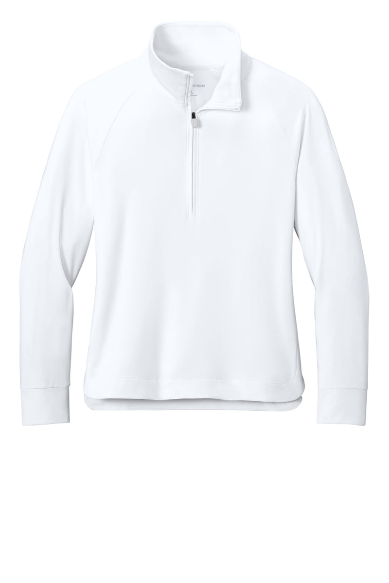 Brooks Brothers Women's Luxe Performance 1/4-Zip - White