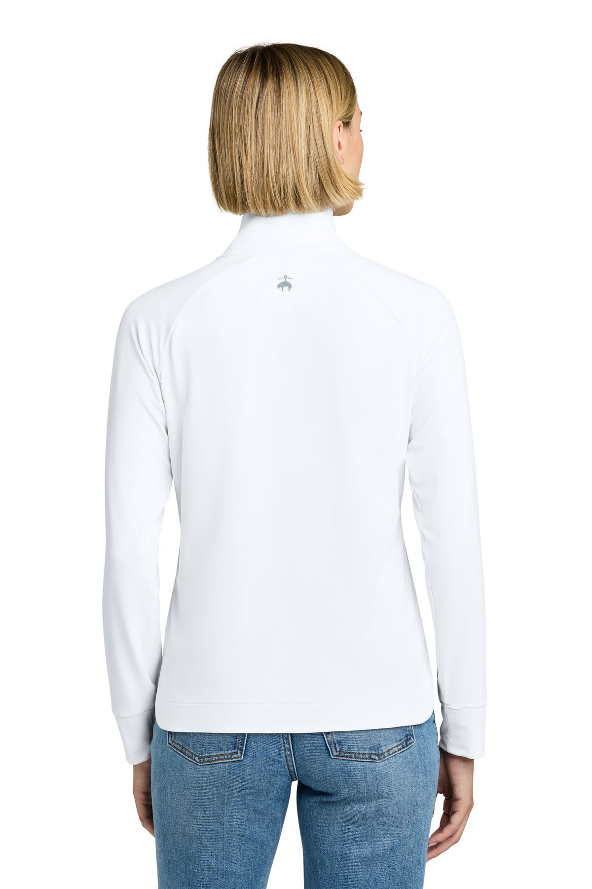 Brooks Brothers Women's Luxe Performance 1/4-Zip - White