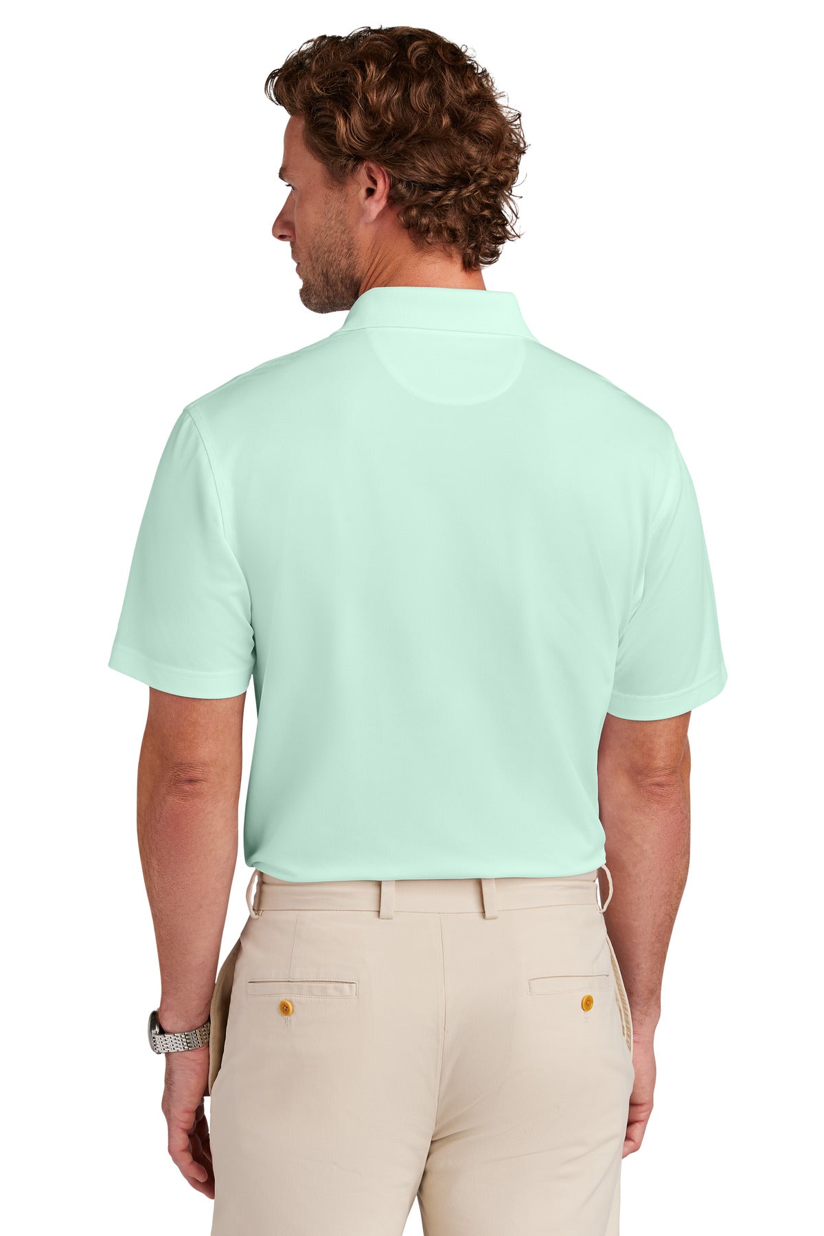 Brooks Brothers Mesh Pique Performance Polo - Soft Mint
