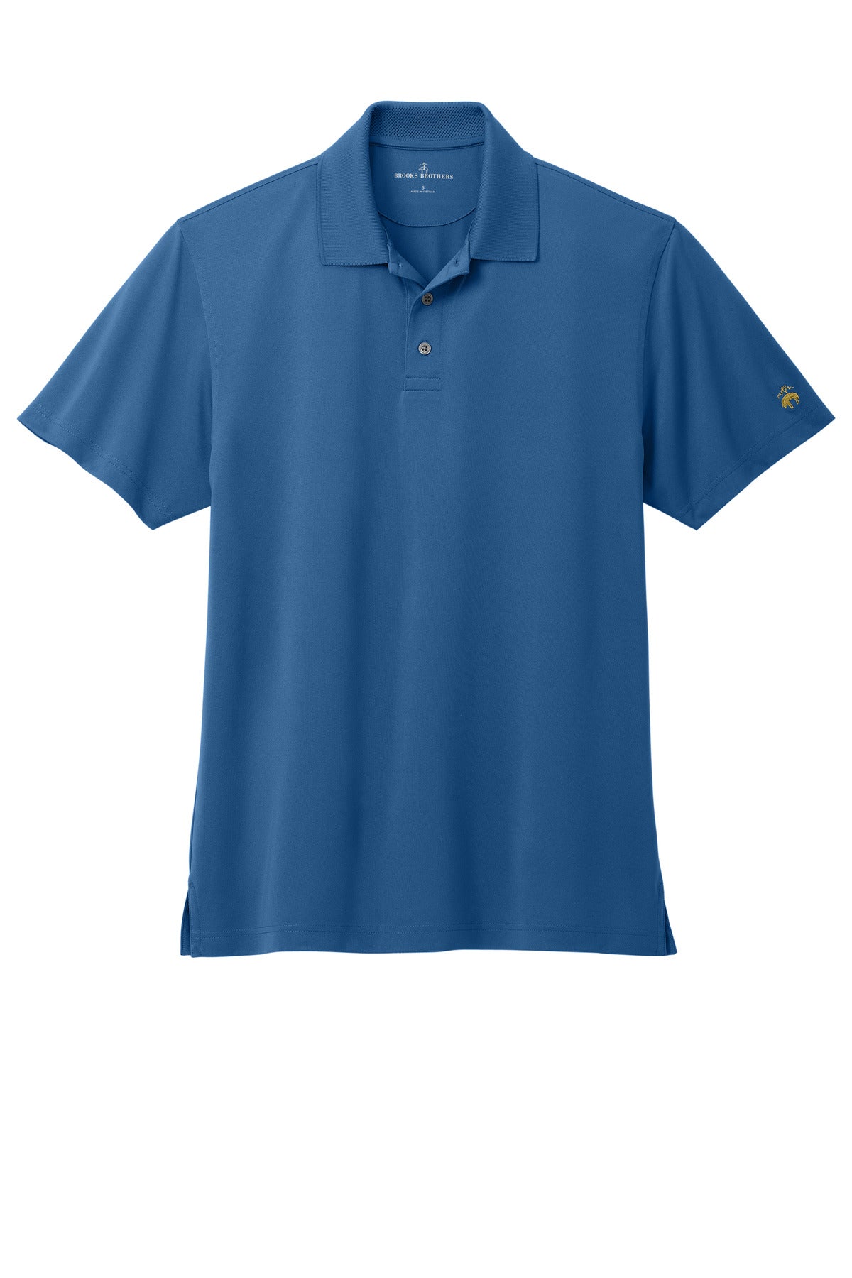 Brooks Brothers Mesh Pique Performance Polo - Charter Blue