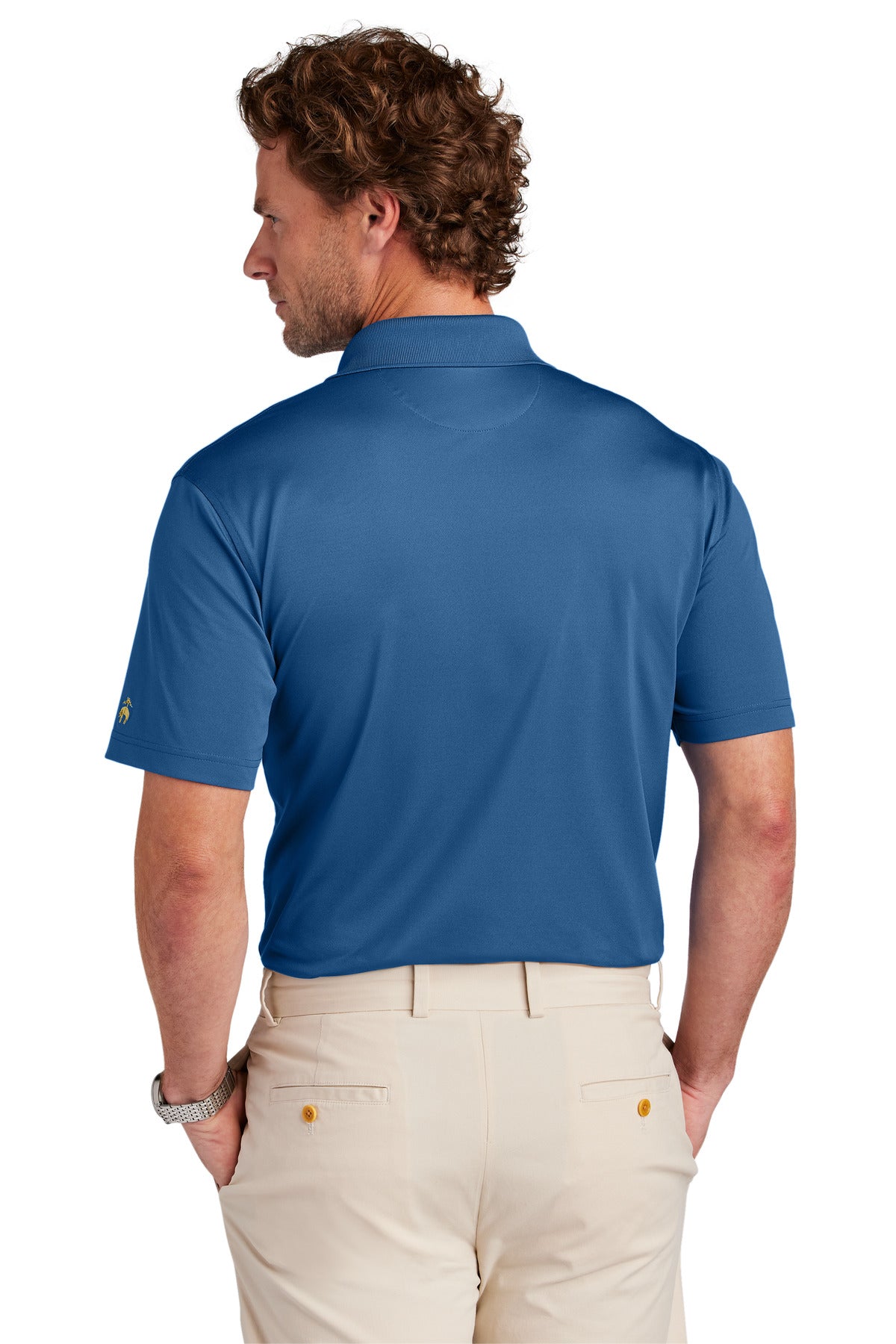 Brooks Brothers Mesh Pique Performance Polo - Charter Blue