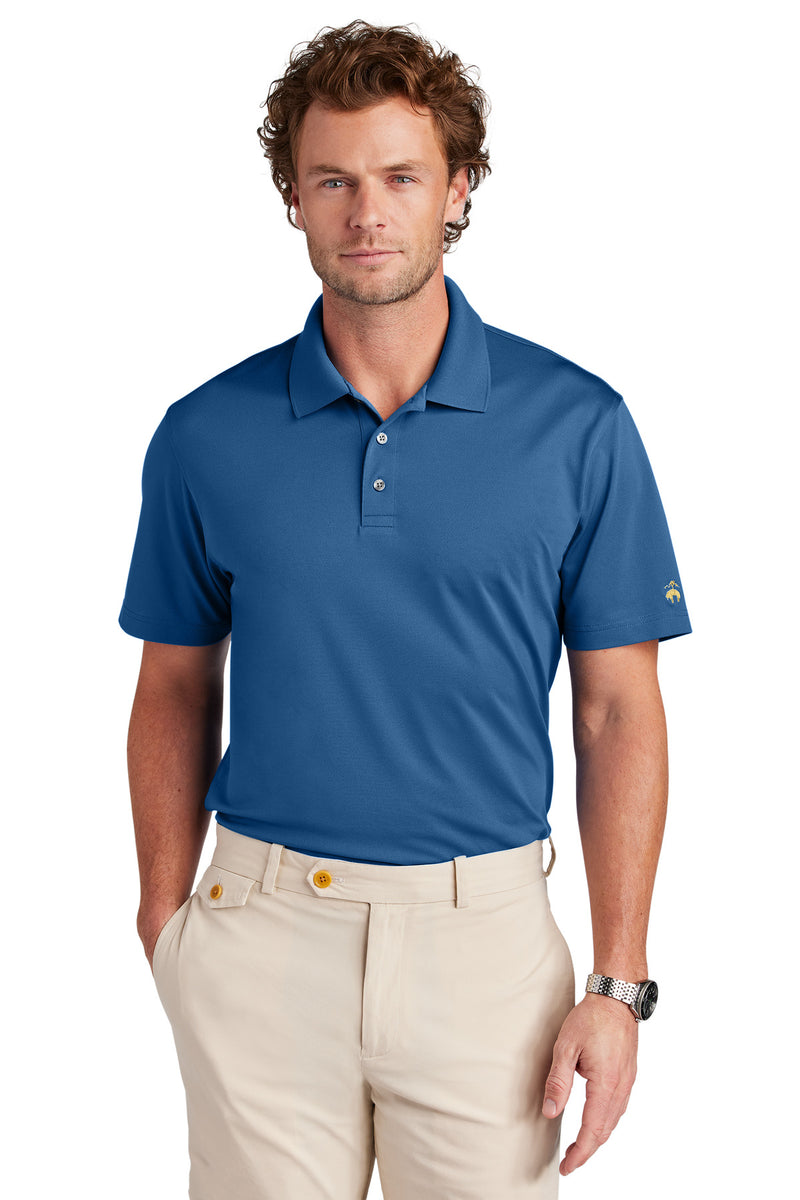 Brooks Brothers Mesh Pique Performance Polo - Charter Blue