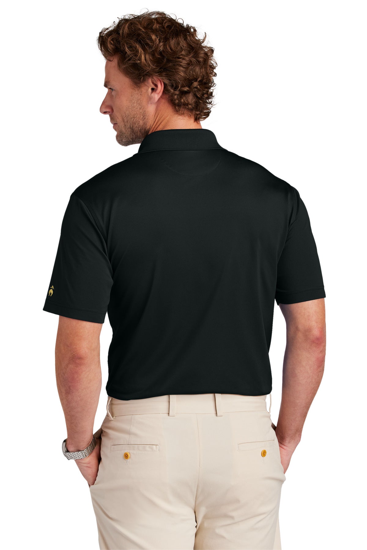 Brooks Brothers Mesh Pique Performance Polo - Deep Black