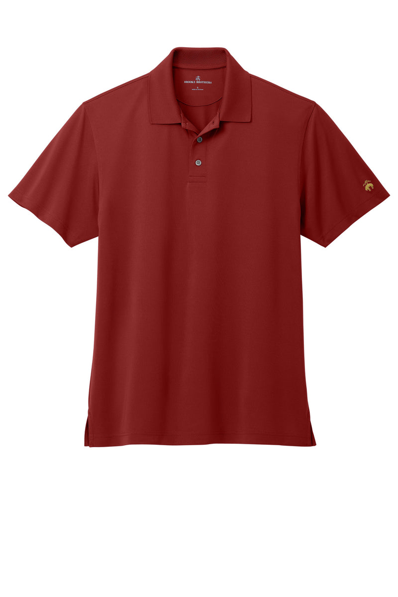 Brooks Brothers Mesh Pique Performance Polo - Rich Red