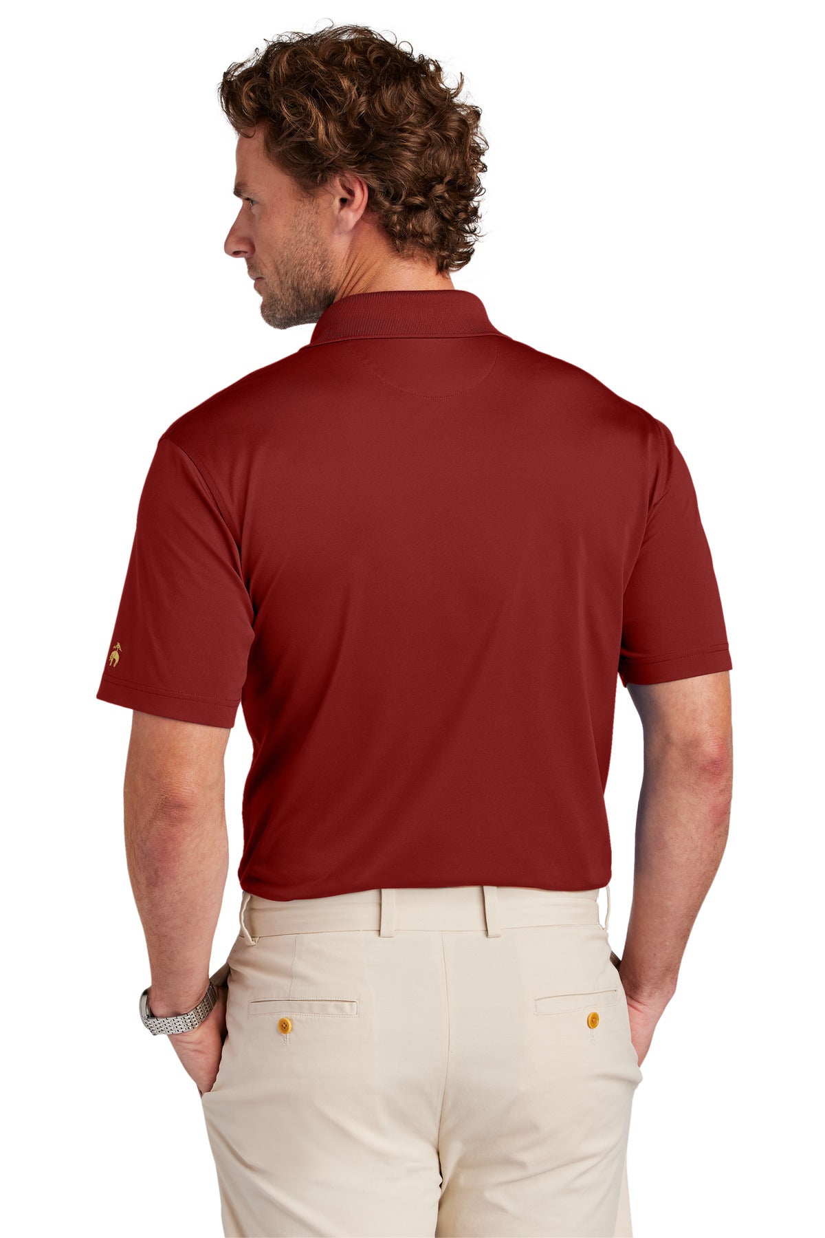 Brooks Brothers Mesh Pique Performance Polo - Rich Red