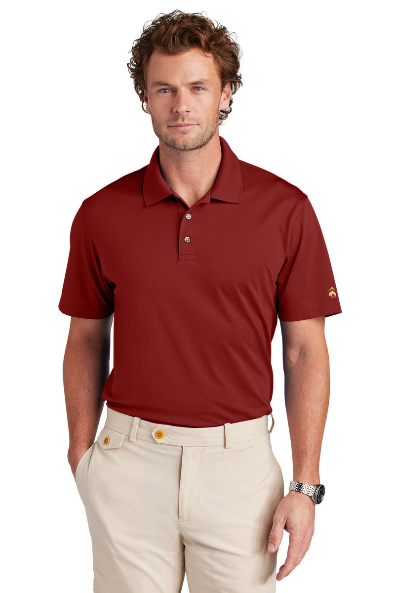 Brooks Brothers Mesh Pique Performance Polo - Rich Red