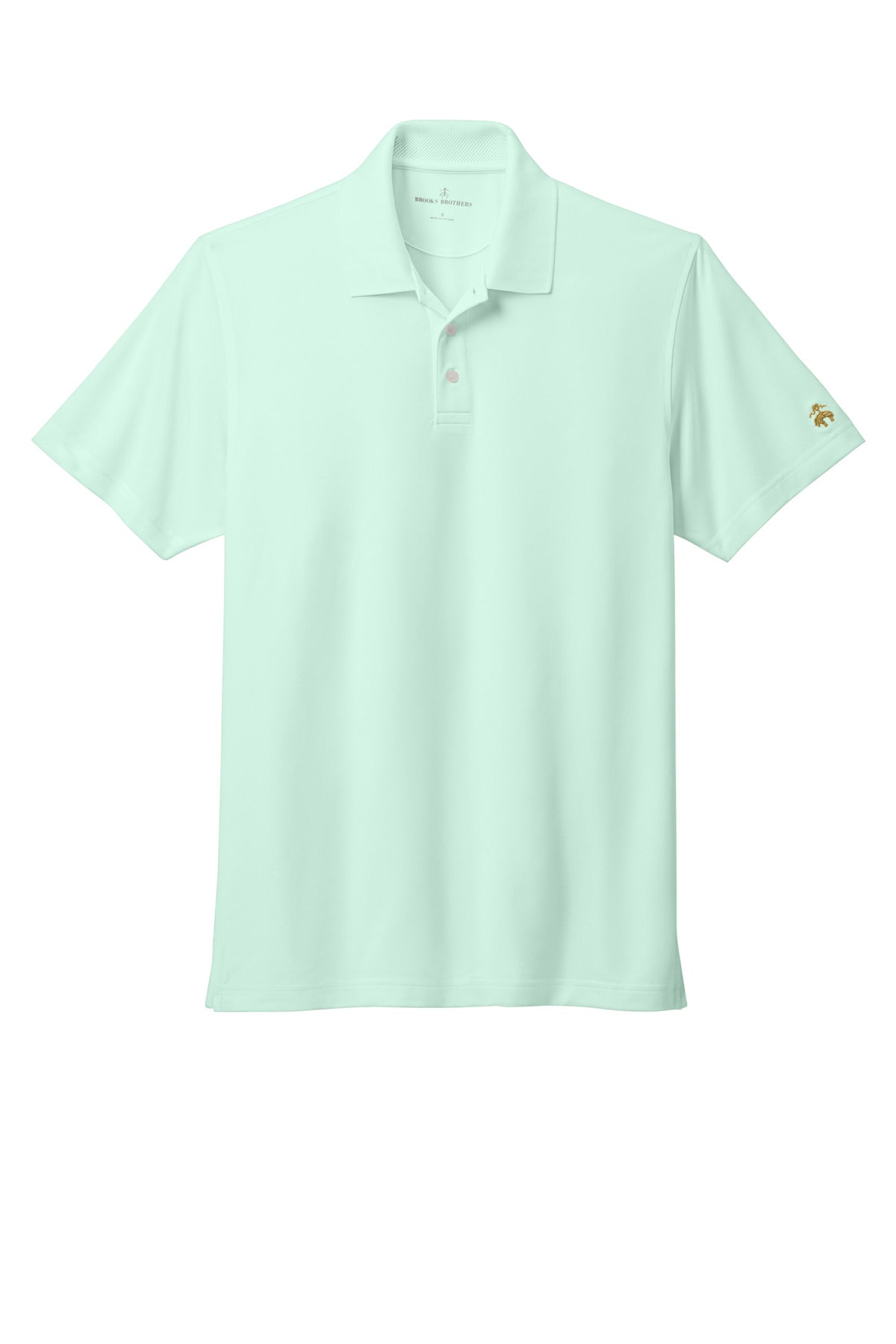 Brooks Brothers Mesh Pique Performance Polo - Soft Mint